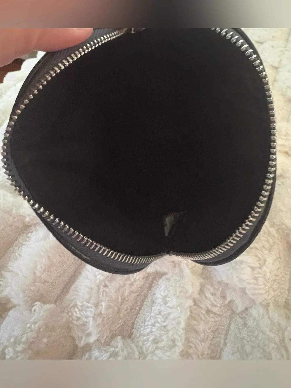 Kate Spade New York Glitter Dome Cosmetic Travel Bag  - Dusk Navy (NWOT)